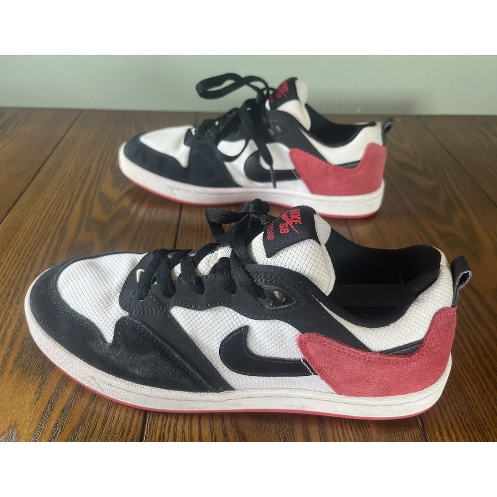 Nike Boys Alleyoop SB CJ0883-102 White Casual Shoes Sneakers Size 7Y Women's 8.5